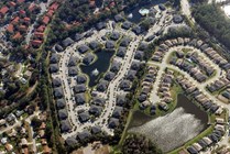 Arial view of Hawthorne 